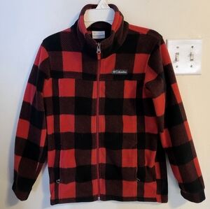 New Boys Columbia Full Zip Fleece Jacket Sz M 10/12